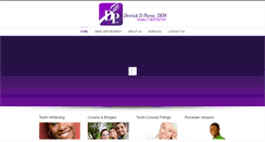 Desktop Screenshot of derrickdpaynedds.com